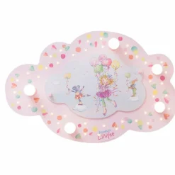 Lampes En Bois-Luminaires Elobra Applique murale Elobra BALLONSCHAUKEL Rose, 5 lumières