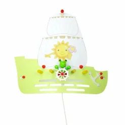 Lampes En Bois-Luminaires Elobra Applique murale Elobra FROSCH Vert, 1 lumière