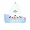 Lampes En Bois-Luminaires Elobra Applique murale Elobra PIRATENSCHIFF Bleu, 1 lumière