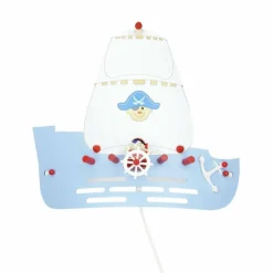 Lampes En Bois-Luminaires Elobra Applique murale Elobra PIRATENSCHIFF Bleu, 1 lumière