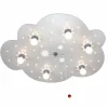 Lampes En Bois-Luminaires Elobra Applique murale Elobra STERNENWOLKE Argenté, 6 lumières