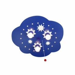 Lampes En Bois-Luminaires Elobra Applique murale Elobra STERNENWOLKE Bleu, 3 lumières
