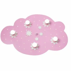 Lampes En Bois-Luminaires Elobra Applique murale Elobra STERNENWOLKE Rose, 5 lumières