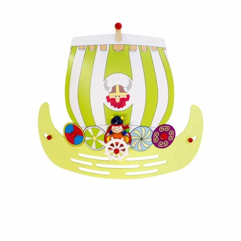 Lampes En Bois-Luminaires Elobra Applique murale Elobra WIKI Vert, 1 lumière