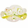 Lampes En Bois-Luminaires Elobra Applique murale Elobra WOLKE BLUME-PHANTASIE Jaune, Vert, 5 lumières