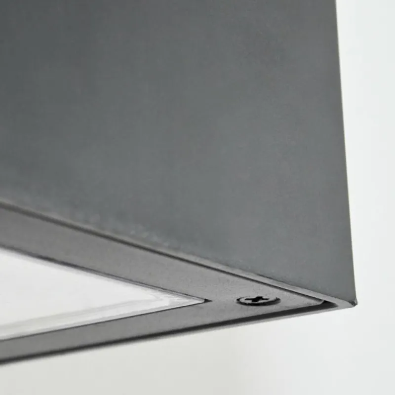 hofstein Applique murale extérieure solaire Lapeer LED Noir, 1 lumière