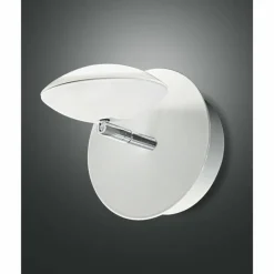 Luminaires Fabas Luce Applique murale Fabas Luce Hale LED Chrome, Blanc, 1 lumière* Éclairage Led