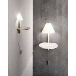 Luminaires Fabas Luce Applique murale Fabas Luce Goodnight LED Blanc, 1 lumière