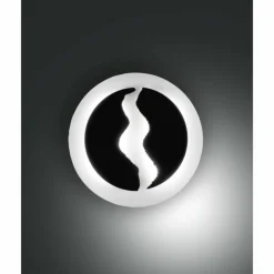 Luminaires Fabas Luce Applique murale Fabas Luce Ceva LED Noir, Blanc, 1 lumière* Éclairage Led