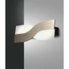 Luminaires Fabas Luce Applique murale Fabas Luce Riace LED Bronze, 1 lumière, Changeur de couleurs* Éclairage Led