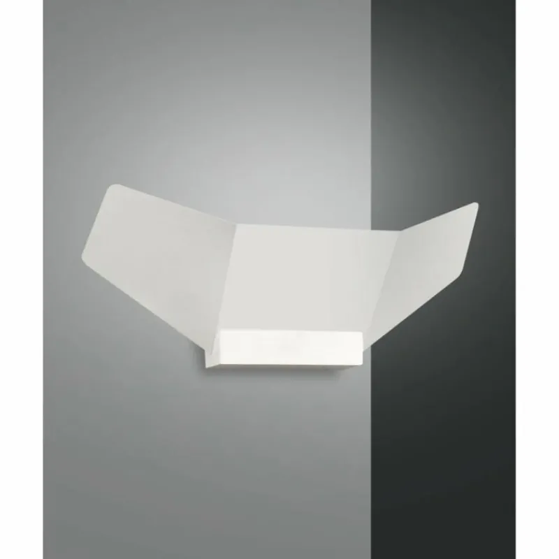 Lampes En Bois-Luminaires Fabas Luce Applique murale Fabas Luce Safi LED Blanc, 1 lumière