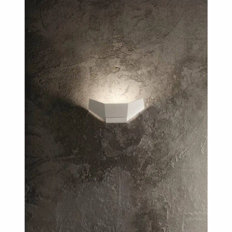 Lampes En Bois-Luminaires Fabas Luce Applique murale Fabas Luce Safi LED Blanc, 1 lumière