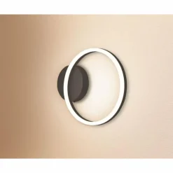 Luminaires Fabas Luce Applique murale Fabas Luce Giotto LED Noir, 1 lumière* Éclairage Led