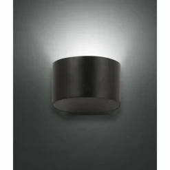 Luminaires Fabas Luce Applique murale Fabas Luce Lao LED Noir, 1 lumière