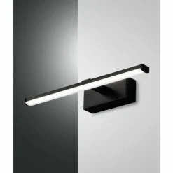 Luminaires Fabas Luce Applique murale Fabas Luce Nala LED Noir, 1 lumière