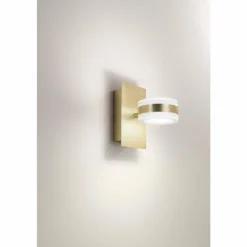 Luminaires Fabas Luce Applique murale Fabas Luce Dunk LED Laiton, 2 lumières