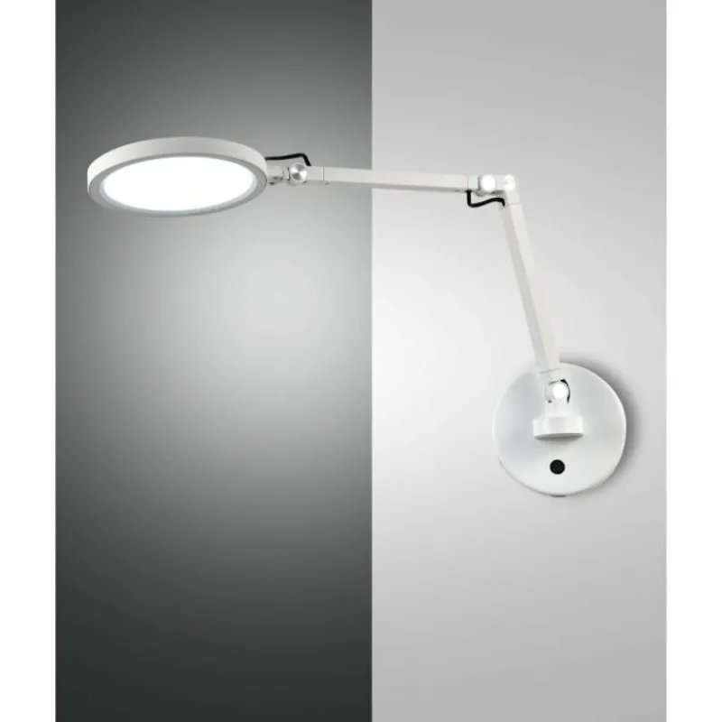 Luminaires Fabas Luce Applique murale Fabas Luce Regina LED Blanc, 1 lumière* Appliques