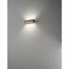 Lampes En Bois-Luminaires Fabas Luce Applique murale Fabas Luce Hazel LED Bois foncé, Noir, 1 lumière