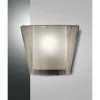 Suspension Verre Fumé-Luminaires Fabas Luce Applique murale Fabas Luce Viki Blanc, 1 lumière