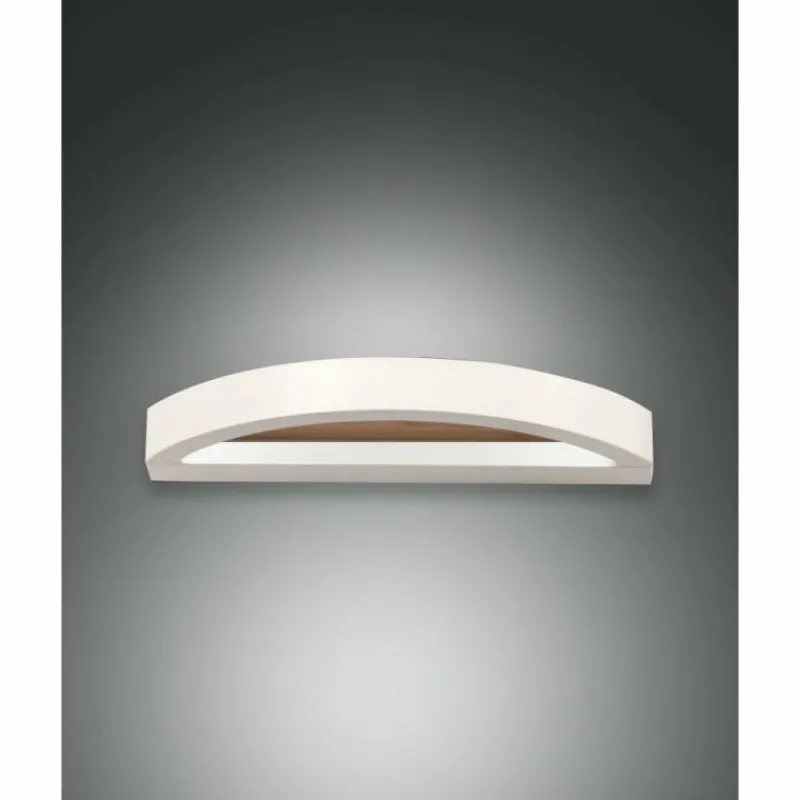Lampes En Bois-Luminaires Fabas Luce Applique murale Fabas Luce Cordoba LED Écru, Blanc, 1 lumière