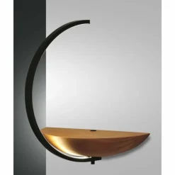 Lampes En Bois-Luminaires Fabas Luce Applique murale Fabas Luce Roseg LED Écru, Noir, 1 lumière