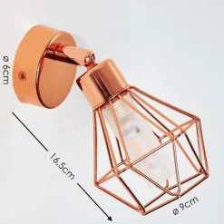 hofstein Applique murale Ferrand LED Cuivre, 1 lumière