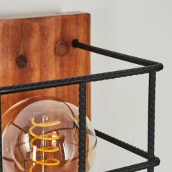 Lampes Industrielles-hofstein Applique murale Fevaag Écru, Noir, 1 lumière