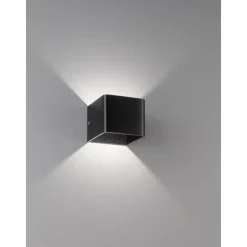 Luminaires Fischer & Honsel Applique murale Fischer & Honsel Dan LED Noir, 1 lumière* Éclairage Led