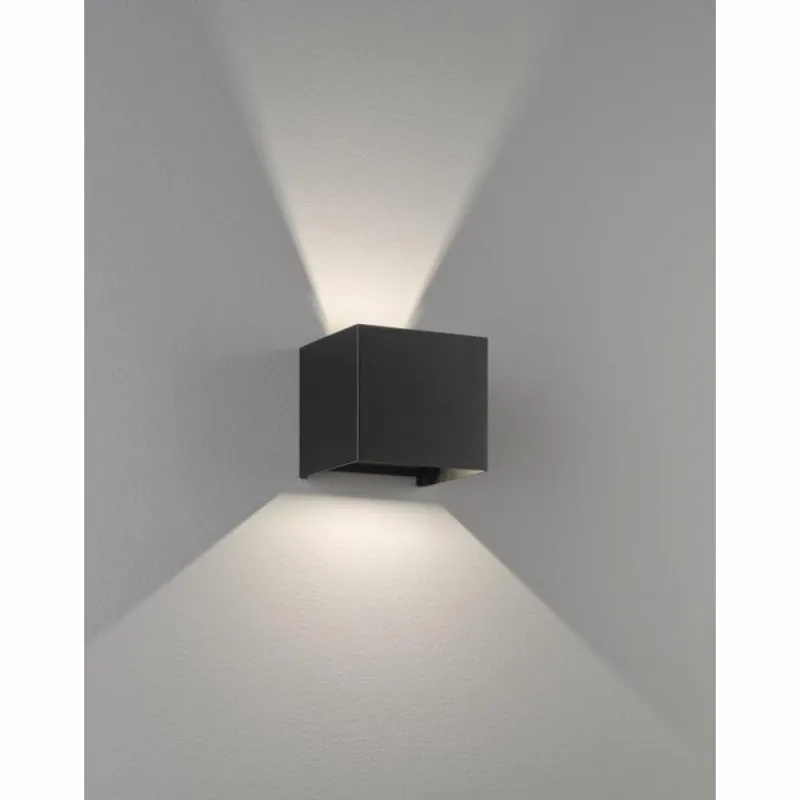 Luminaires Fischer & Honsel Applique murale Fischer & Honsel Wall LED Noir, 2 lumières* Éclairage Led