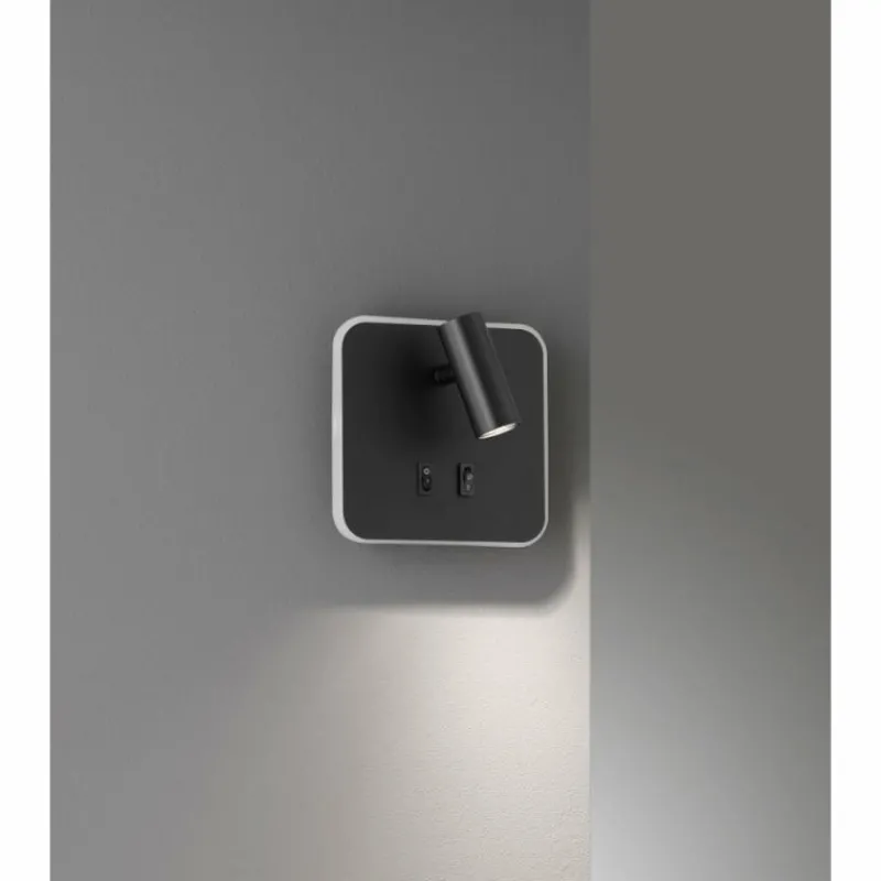 Luminaires Fischer & Honsel Applique murale Fischer & Honsel Mila LED Noir, 1 lumière* Appliques