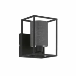 Lampes En Tissu-Luminaires Fischer & Honsel Applique murale Fischer & Honsel Gilli Noir, 1 lumière