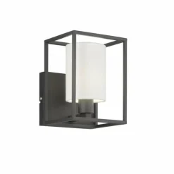 Lampes En Tissu-Luminaires Fischer & Honsel Applique murale Fischer & Honsel Gilli Noir, 1 lumière