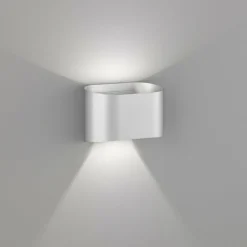 Luminaires Fischer & Honsel Applique murale Fischer & Honsel Wall LED Argenté, 2 lumières