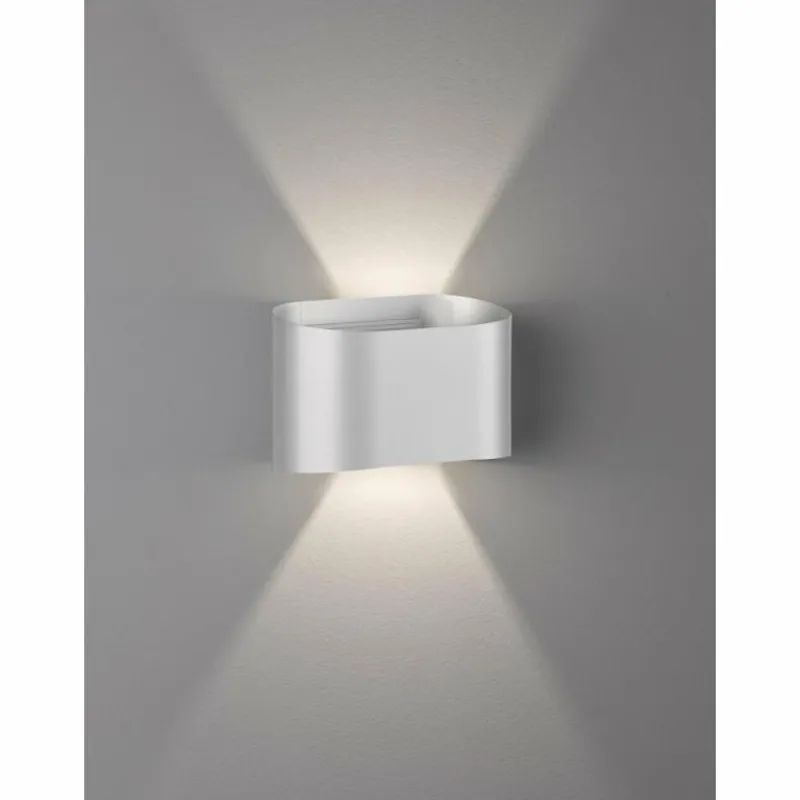 Luminaires Fischer & Honsel Applique murale Fischer & Honsel Wall LED Argenté, 2 lumières