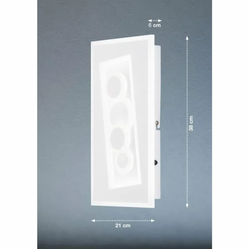 Luminaires Fischer & Honsel Applique murale Fischer & Honsel Ratio LED Blanc, 1 lumière* Éclairage Led