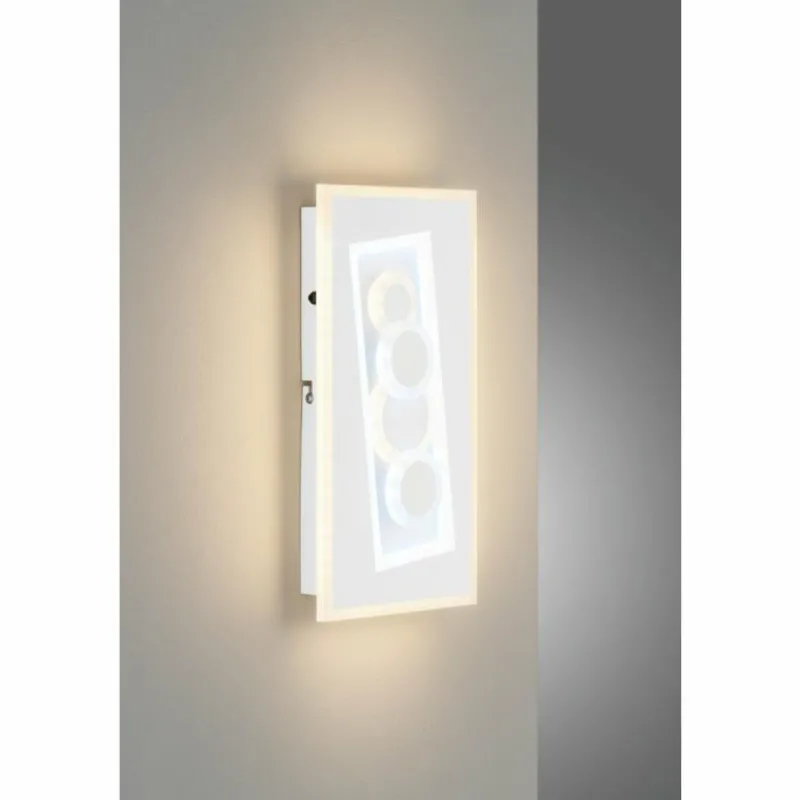 Luminaires Fischer & Honsel Applique murale Fischer & Honsel Ratio LED Blanc, 1 lumière* Éclairage Led