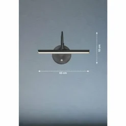 Luminaires Fischer & Honsel Applique murale Fischer & Honsel Nami LED Noir, 1 lumière* Éclairage Led