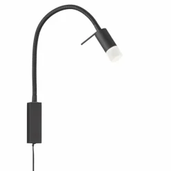 Luminaires Fischer & Honsel Applique murale Fischer & Honsel Seng LED Noir, 1 lumière* Éclairage Led