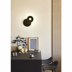 Luminaires Fischer & Honsel Applique murale Fischer & Honsel Hennes LED Noir, 1 lumière* Éclairage Led