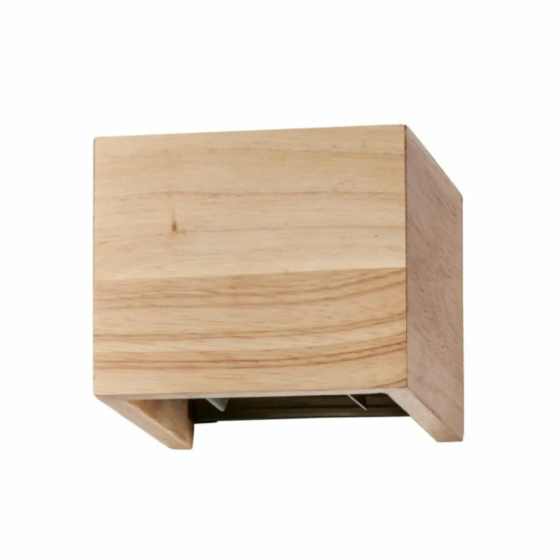 Lampes En Bois-Luminaires Fischer & Honsel Applique murale Fischer & Honsel Paloma LED Bois clair, 2 lumières