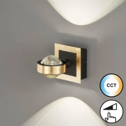 Lampes Dorées-Luminaires Fischer & Honsel Applique murale Fischer & Honsel Cluedo LED Or, 1 lumière