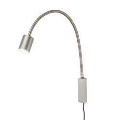 Luminaires Fischer & Honsel Applique murale Fischer & Honsel Justi LED Nickel mat, 1 lumière* Éclairage Led