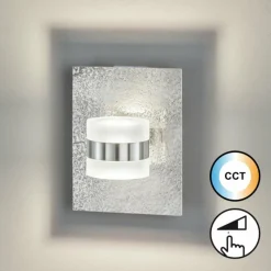 Luminaires Fischer & Honsel Applique murale Fischer & Honsel Zuma LED Nickel mat, 1 lumière* Appliques