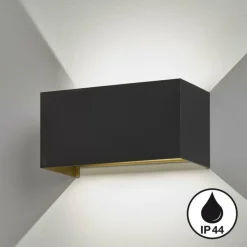 Luminaires Fischer & Honsel Applique murale Fischer & Honsel Wallo LED Noir, 4 lumières* Éclairage Led