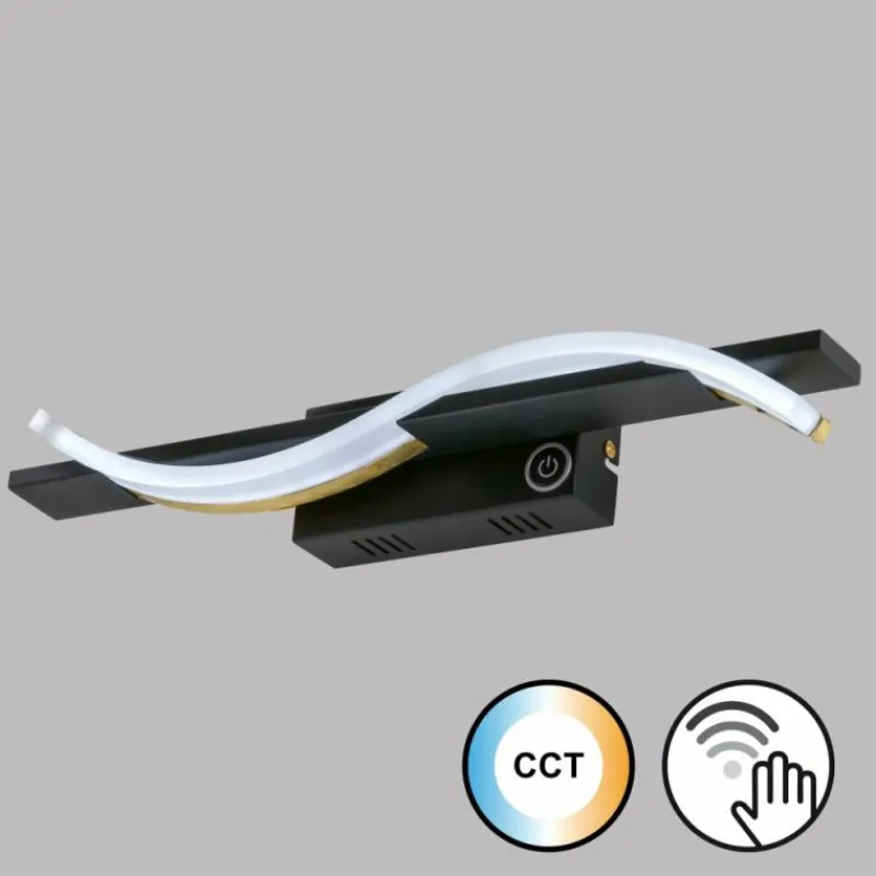 Luminaires Fischer & Honsel Applique murale Fischer & Honsel Bridge LED Noir, 1 lumière