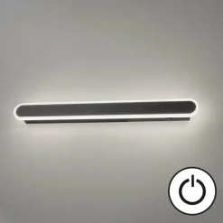 Luminaires Fischer & Honsel Applique murale Fischer & Honsel Stretto LED Noir, 1 lumière