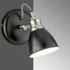Luminaires Fischer & Honsel Applique murale Fischer-Honsel Wales Noir, 1 lumière* Appliques