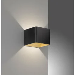 Luminaires Fischer & Honsel Applique murale Fischer-Honsel Dan LED Noir, 1 lumière* Appliques