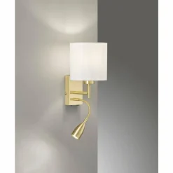 Lampes En Tissu-Luminaires Fischer & Honsel Applique murale Fischer-Honsel Dreamer Laiton, 1 lumière