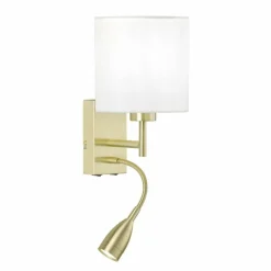 Lampes En Tissu-Luminaires Fischer & Honsel Applique murale Fischer-Honsel Dreamer Laiton, 1 lumière